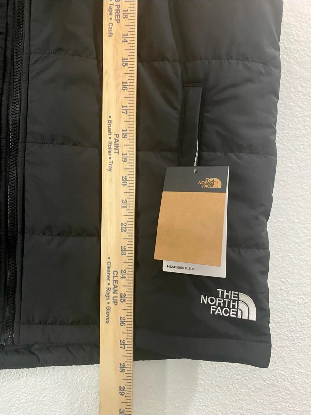 New The North Face Black Everyday Insulated Puffer Vest Men Large Company Logo